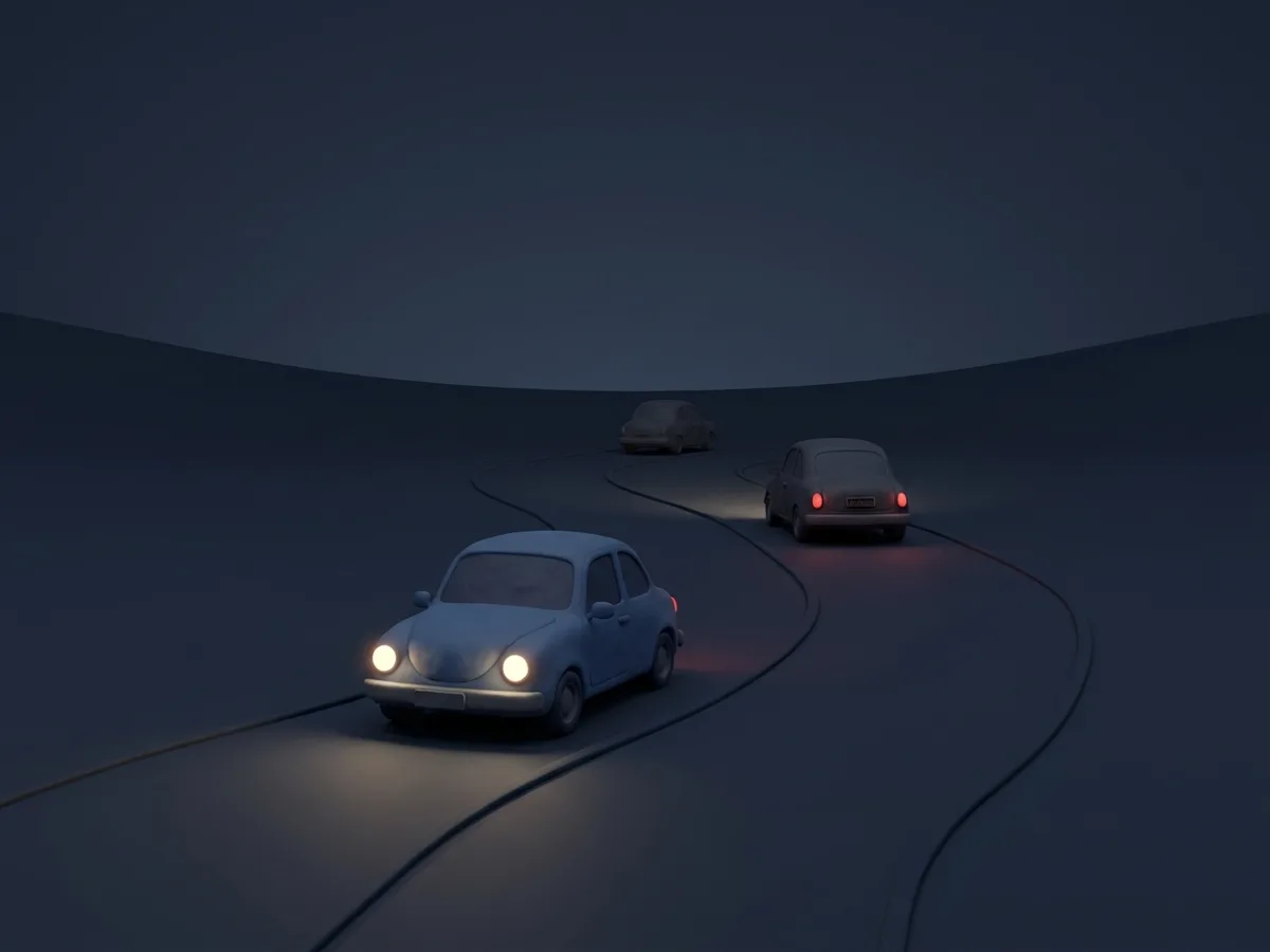 Una vía es «insuficientemente iluminada» si no lees una matrícula a 10 m o no distingues un coche oscuro a 50 m.