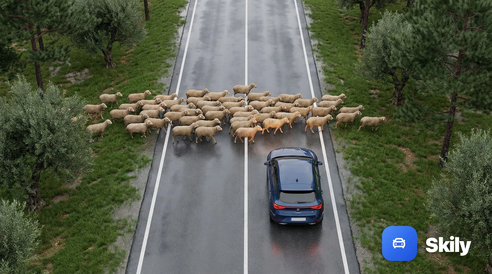 Los animales tienen prioridad de paso sobre los vehículos...