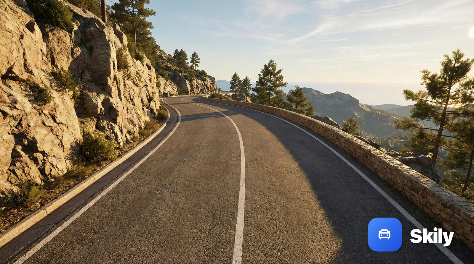 ¿Puede adelantar una motocicleta a otra en esta curva de visibilidad reducida?