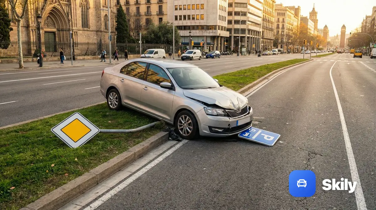 ¿Cómo debe inmovilizar los vehículos accidentados?