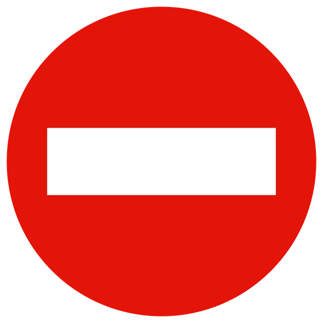 No entry for all vehicles (roadworks)