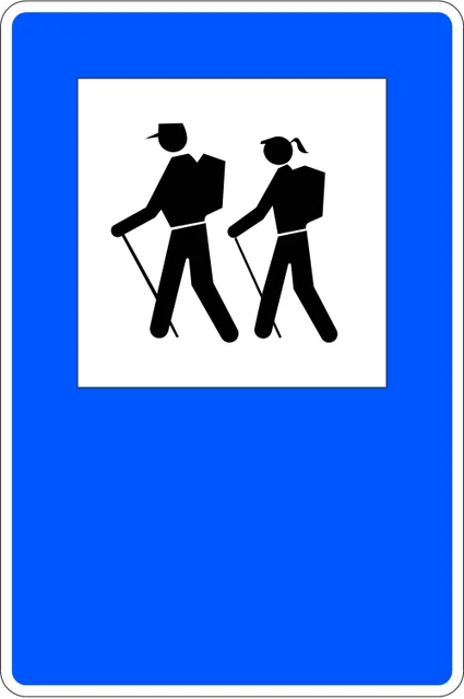 Walking trail starting point