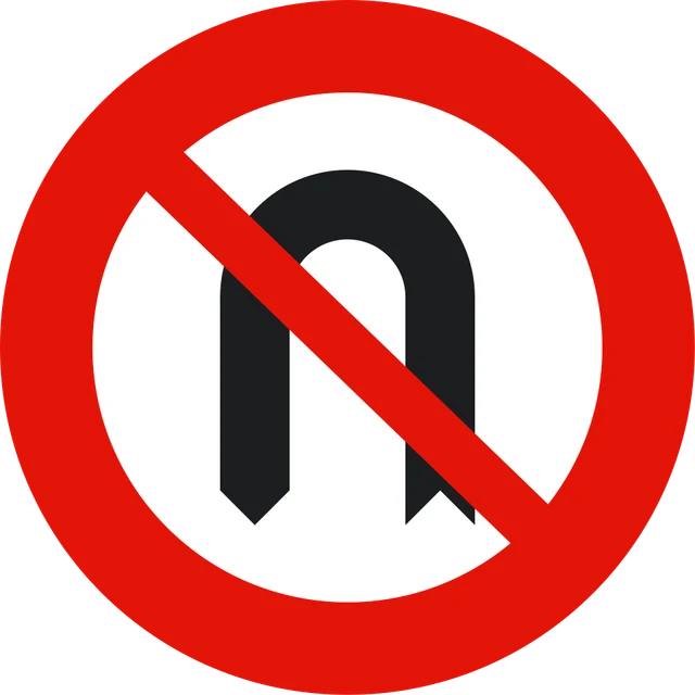 No U-turns