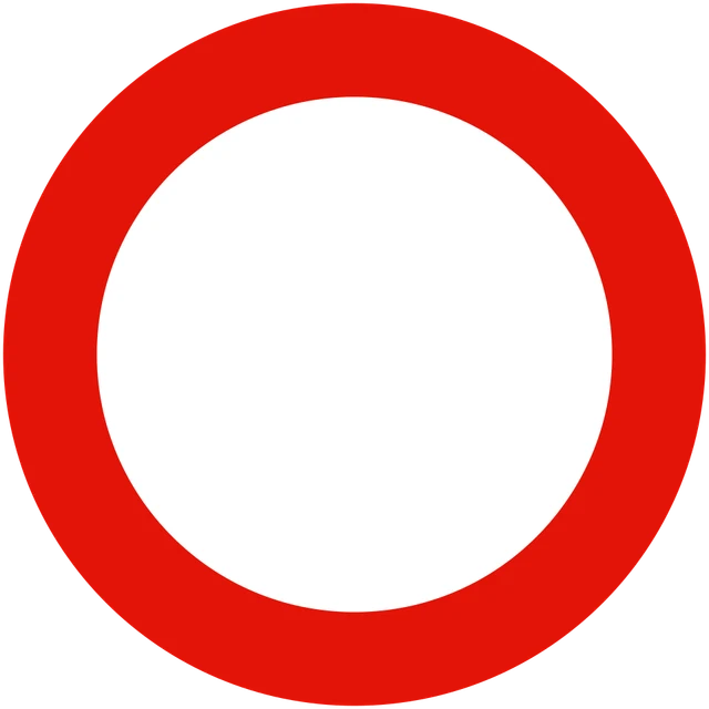 All vehicles prohibited in both directions