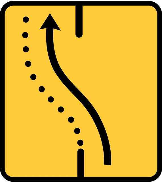 Lane diverted onto opposite carriageway