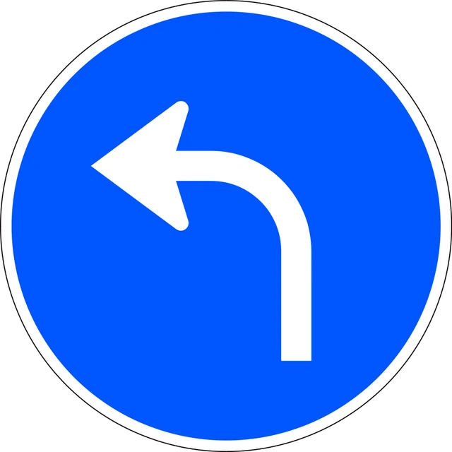 Turn left ahead