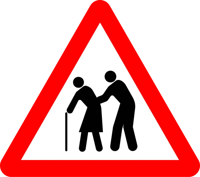 Elderly people ahead