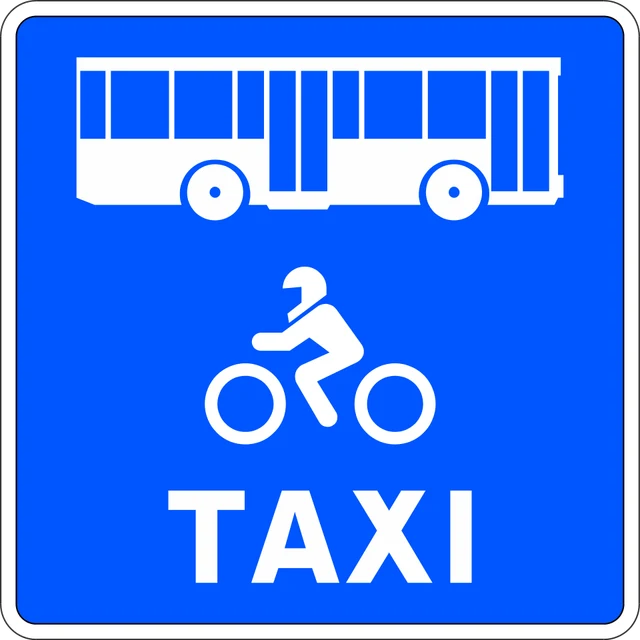 Lane reserved for specific vehicle types