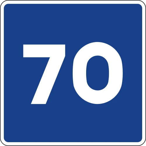 Advisory speed limit
