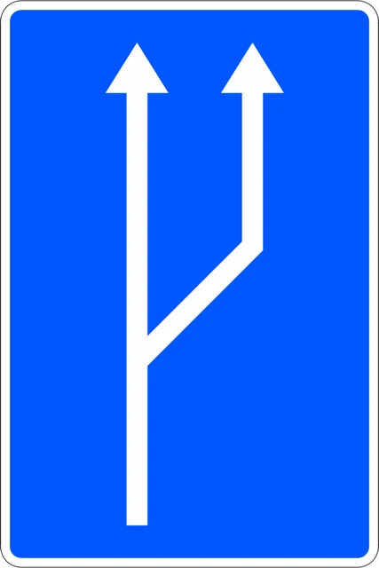 Increase from one to two lanes