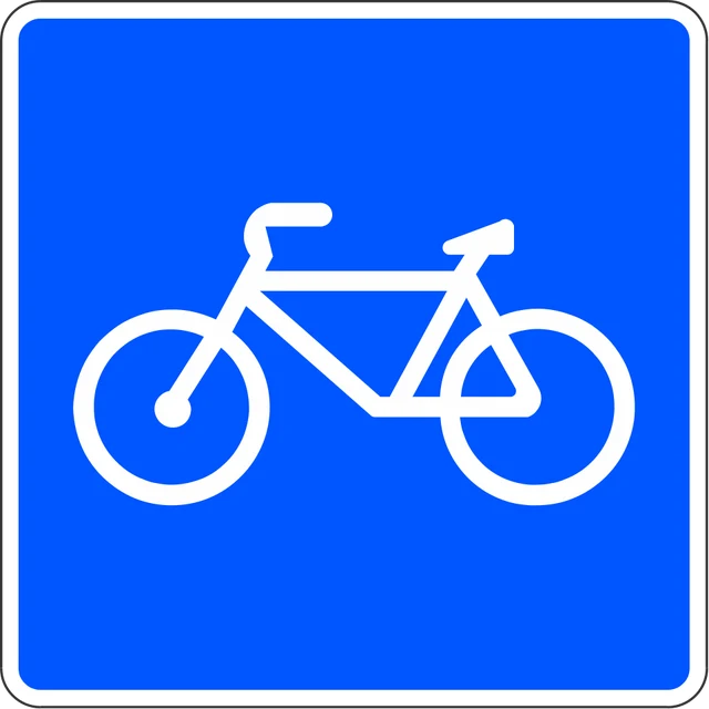 Route reserved for cycles
