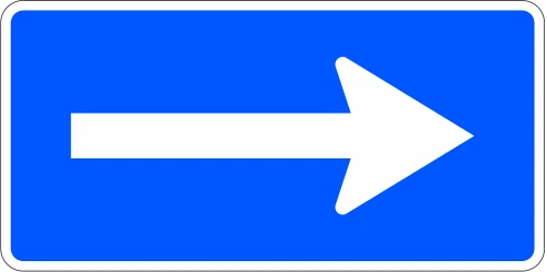 One-way section of carriageway