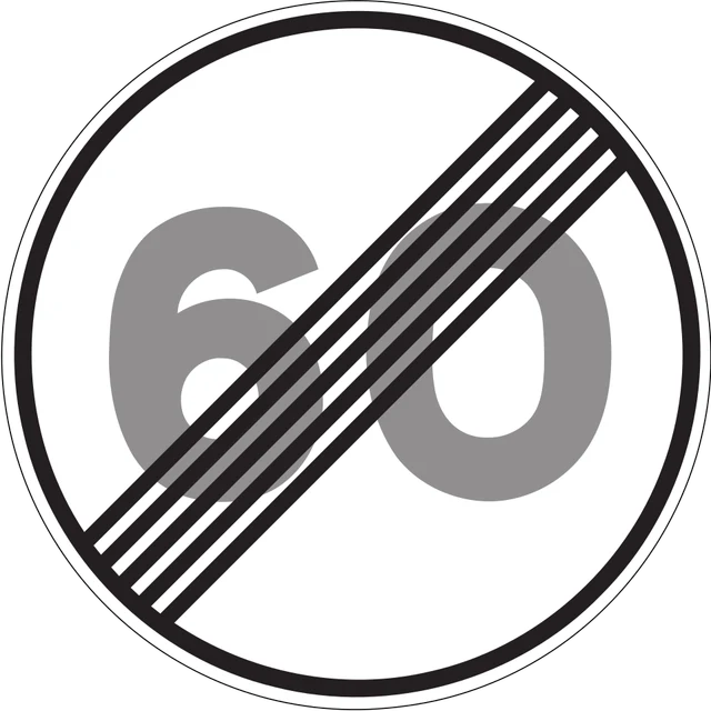 End of speed limit