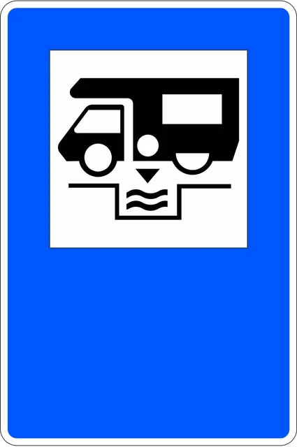 Chemical toilet emptying point for caravans and motorhomes