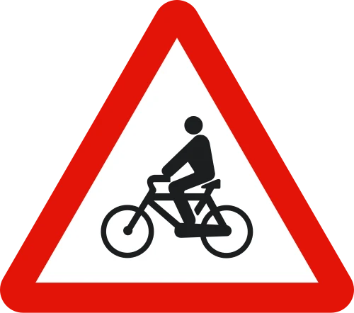 Cyclists ahead