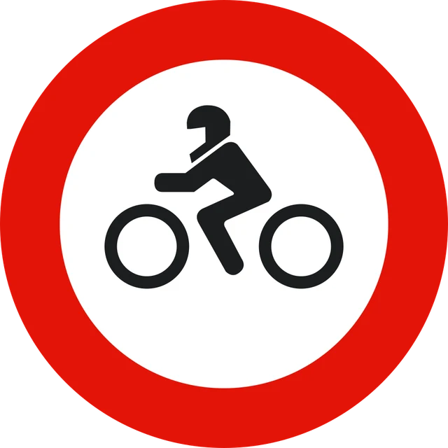 No motorcycles