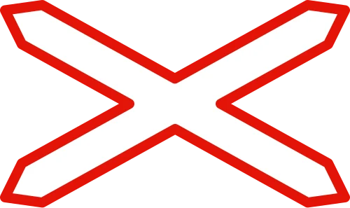 Level crossing without barriers ahead
