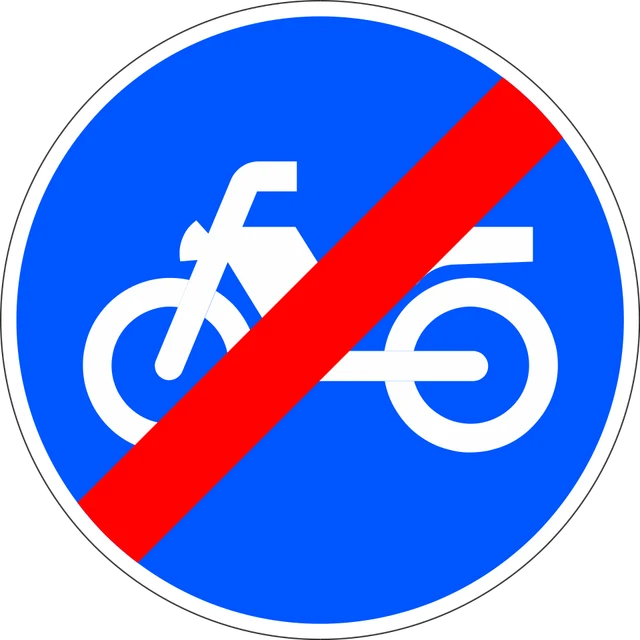 End of compulsory track for mopeds