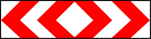 Narrow two-way chevron board