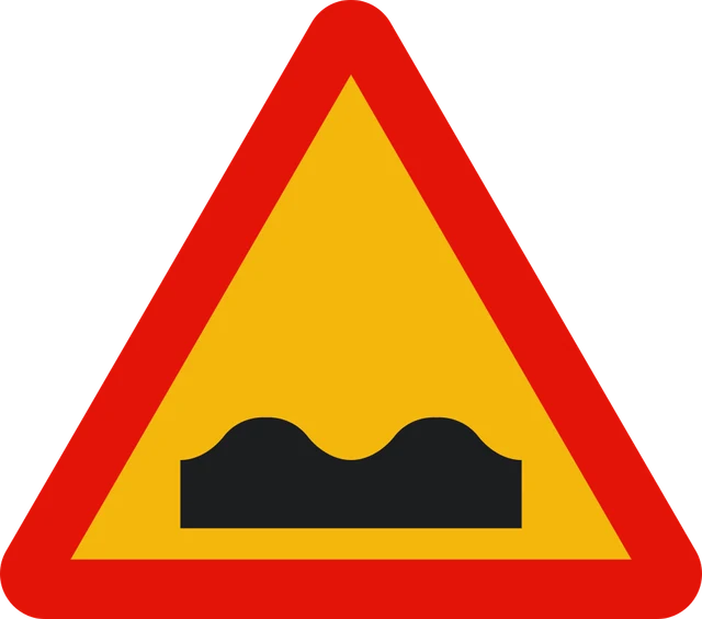 Uneven road surface (roadworks)