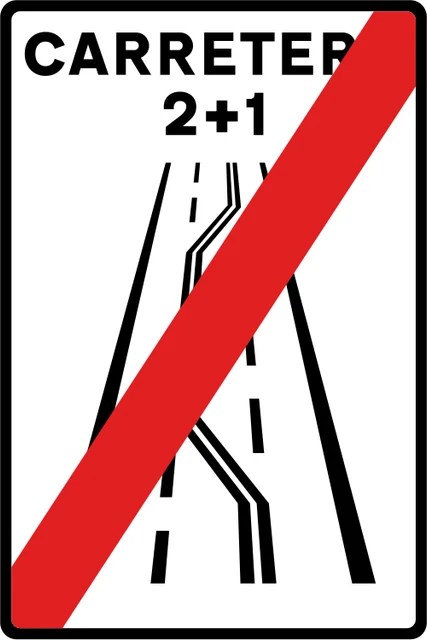 End of 2+1 road