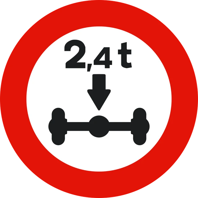 Maximum axle weight limit