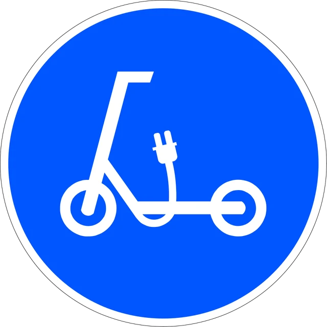 Track reserved for personal mobility devices