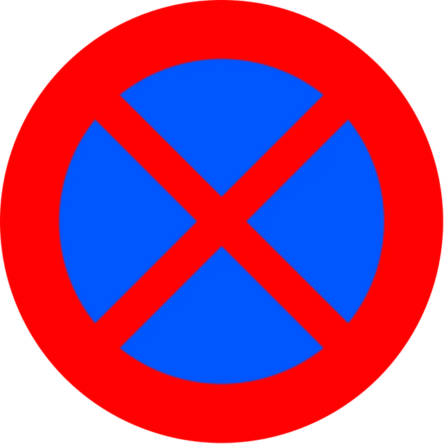 No stopping or waiting