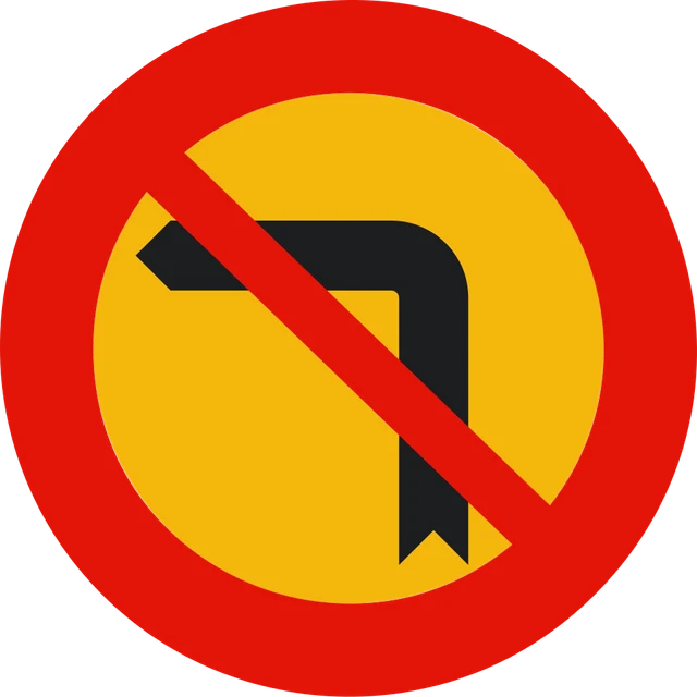 No left turn