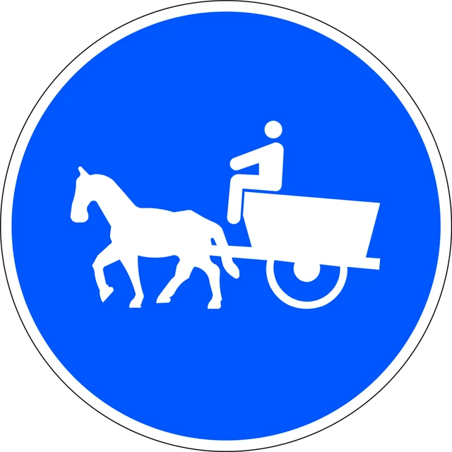 Compulsory route for animal-drawn vehicles