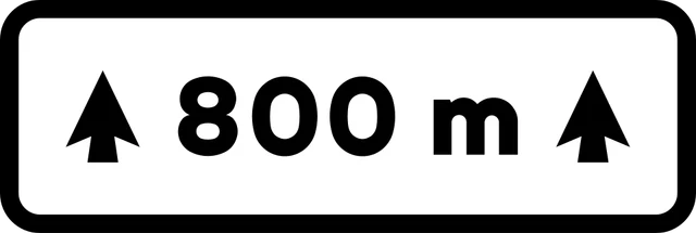 Length of hazardous or restricted stretch