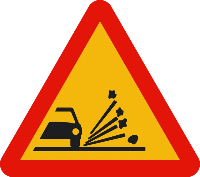 Loose chippings (roadworks)