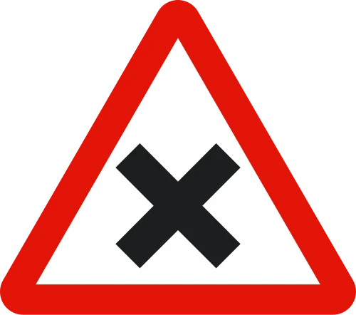 Junction with priority to the right