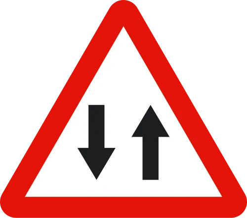 Two-way traffic ahead