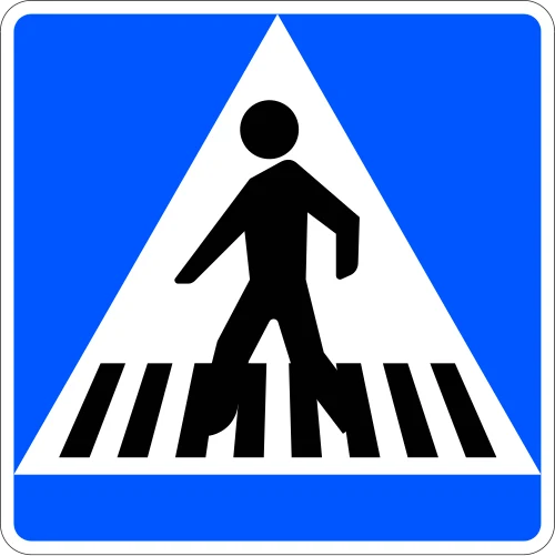 Pedestrian crossing location