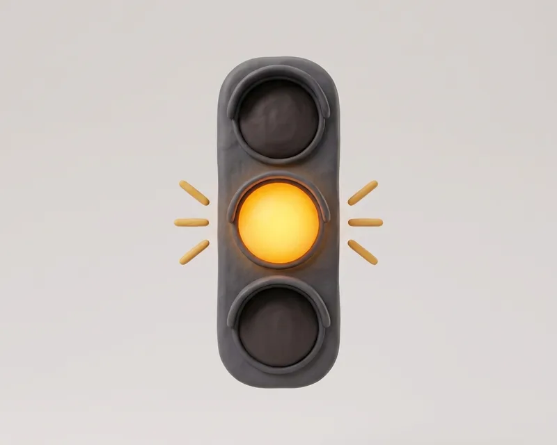 Flashing amber light