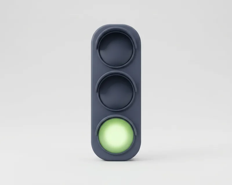 Steady green light