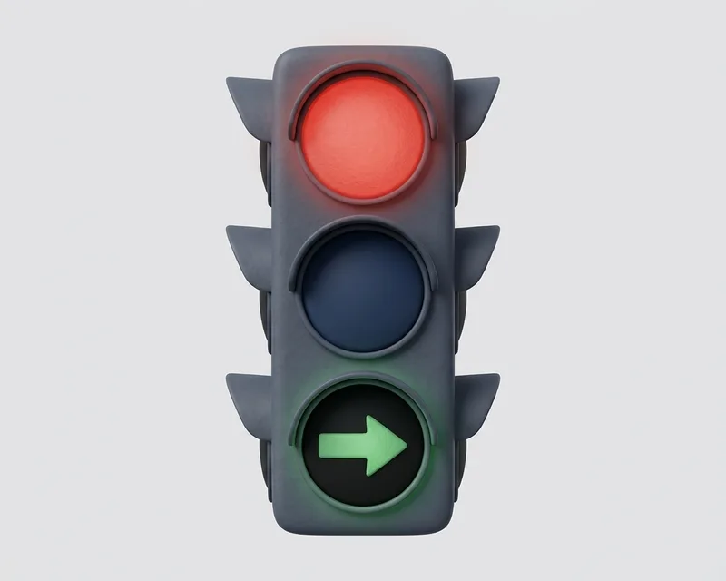Green arrow filter light