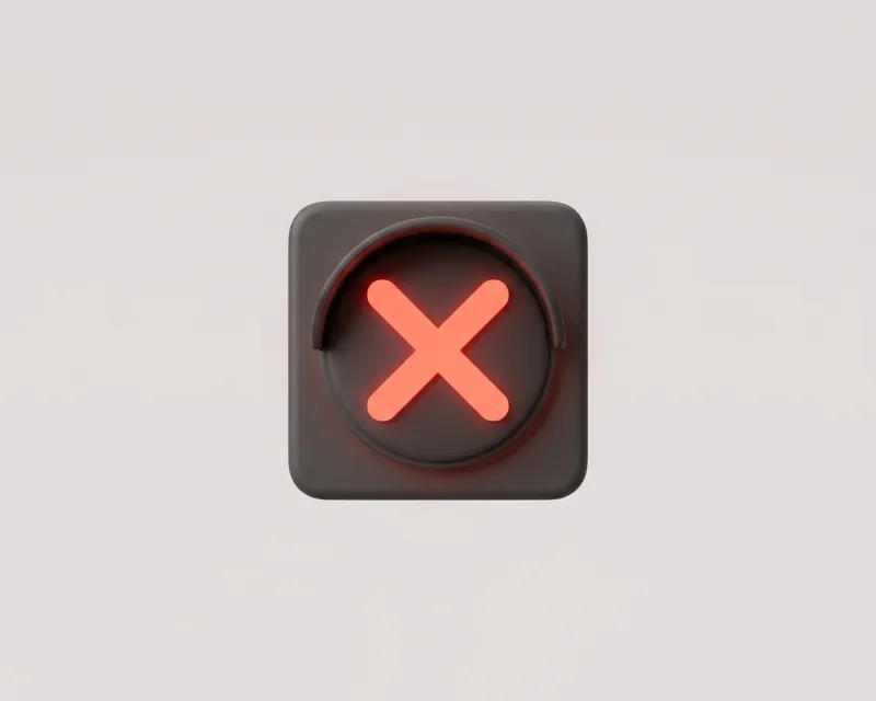 Lane control light: red cross