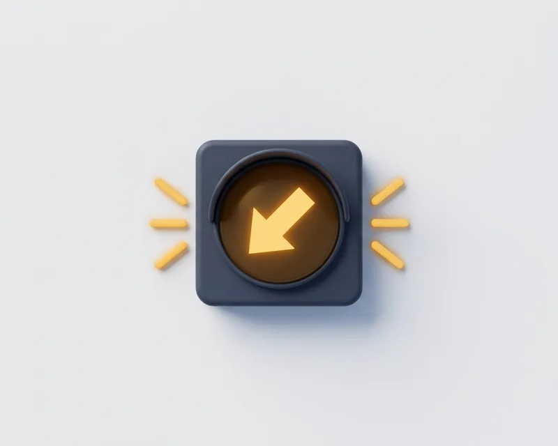 Lane control signal: diagonal downward arrow