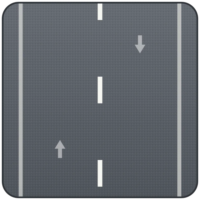 Discontinua normal (M-1.1 a M-1.3). Separa carriles. Se cruza para adelantar, girar o cambiar de carril. No se circula sobre ella, salvo que el carril sea tan estrecho que no haya otra opción.