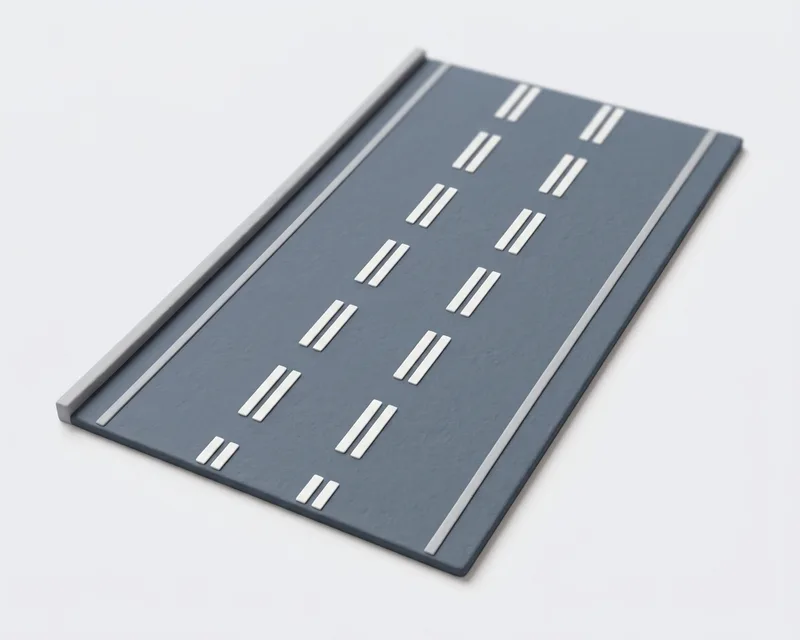 Double broken line: tidal flow lane
