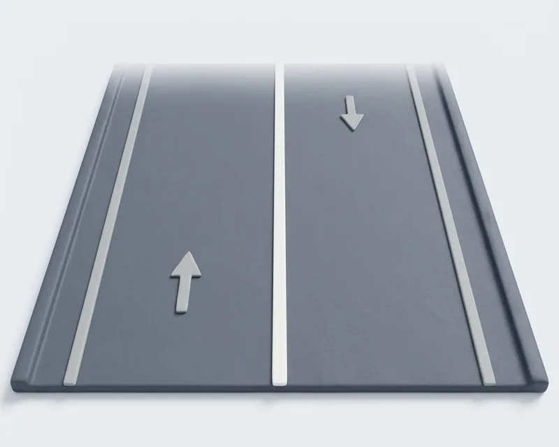 Solid longitudinal line