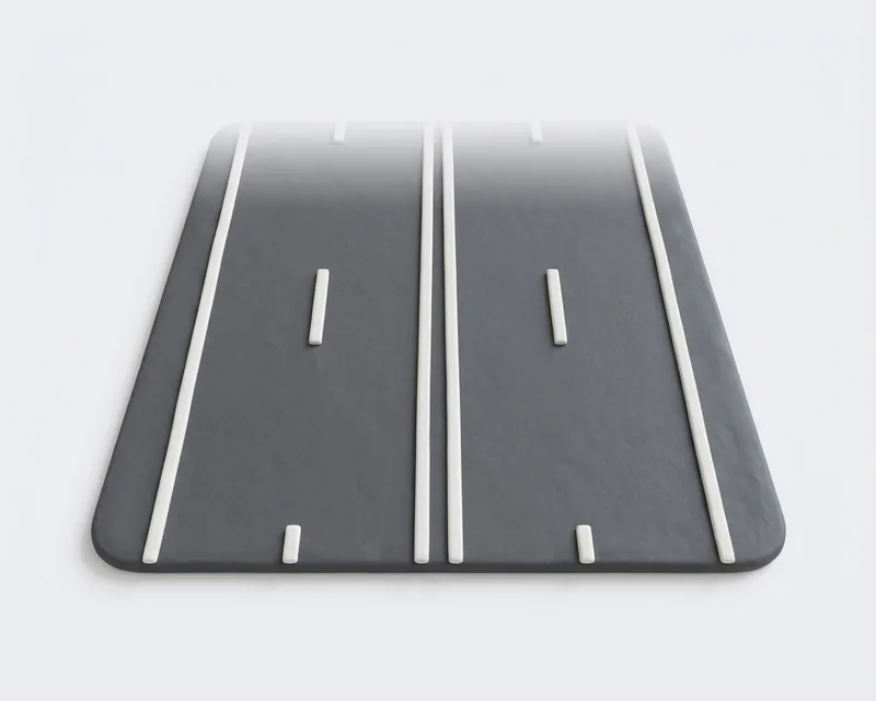 Double solid line