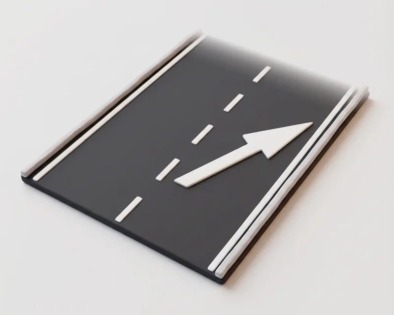 Lane reduction arrow