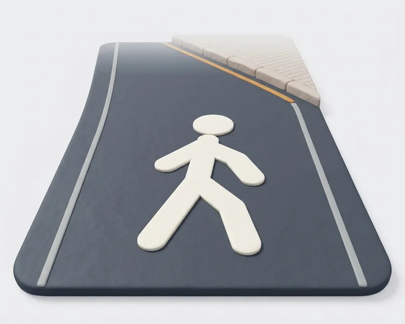 Pedestrian priority or reserved area