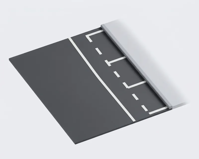 Parallel parking bay markings