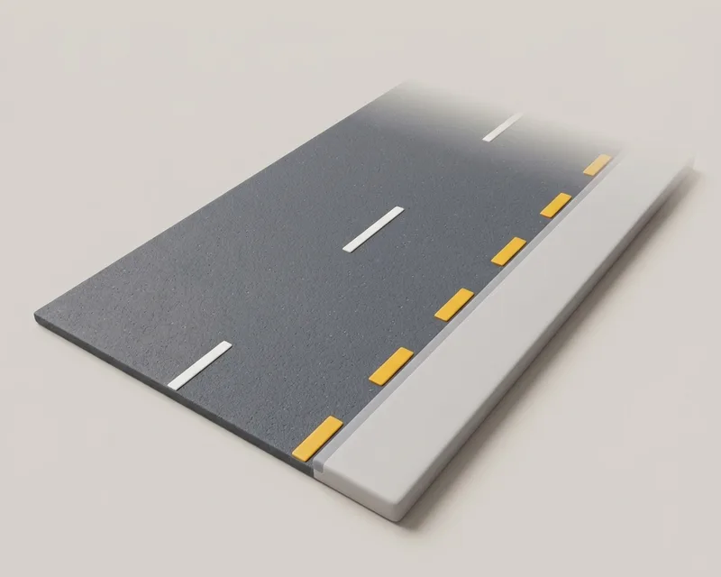 Broken yellow line: no parking