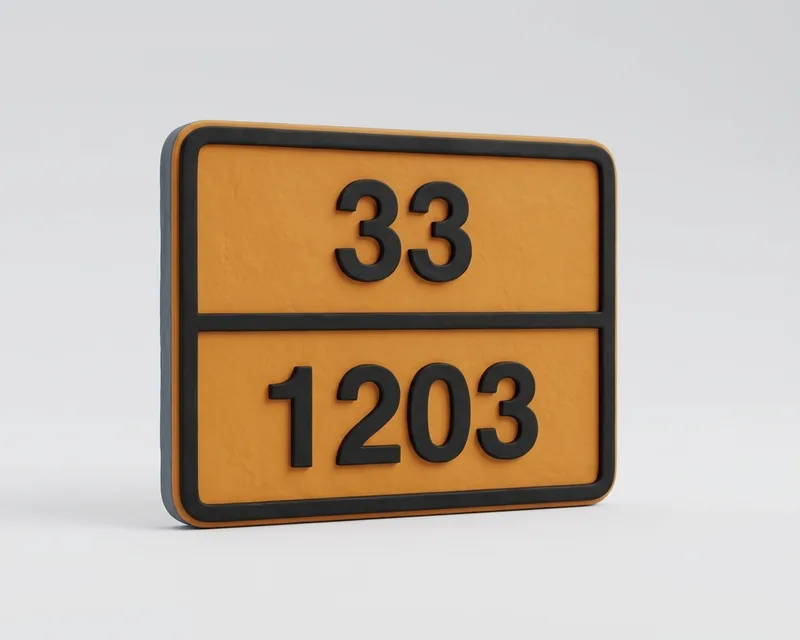 Dangerous goods hazard plate