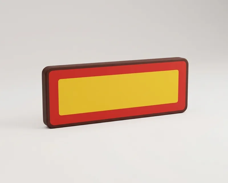 Long vehicle plate